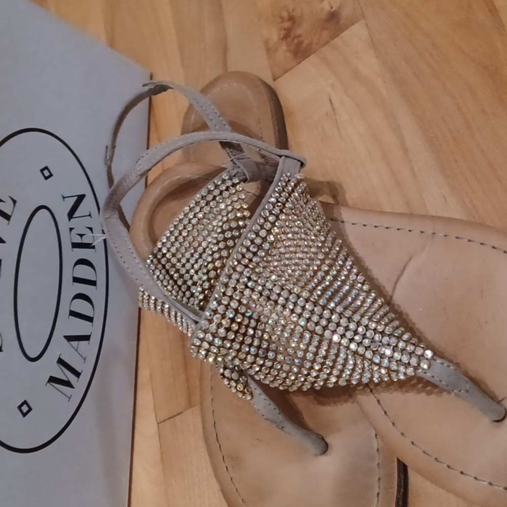 Steve Madden shiny sandals size 8 - Picture 4 of 6